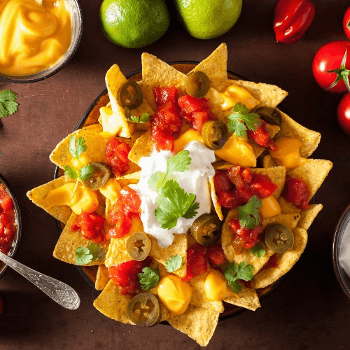 Mixtos (Mix Pork/steak) Nachos.