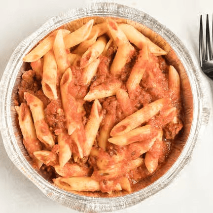 Baked mostaccioli.