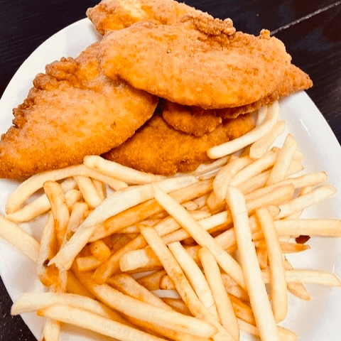 Breaded Chicken Filets Platter.