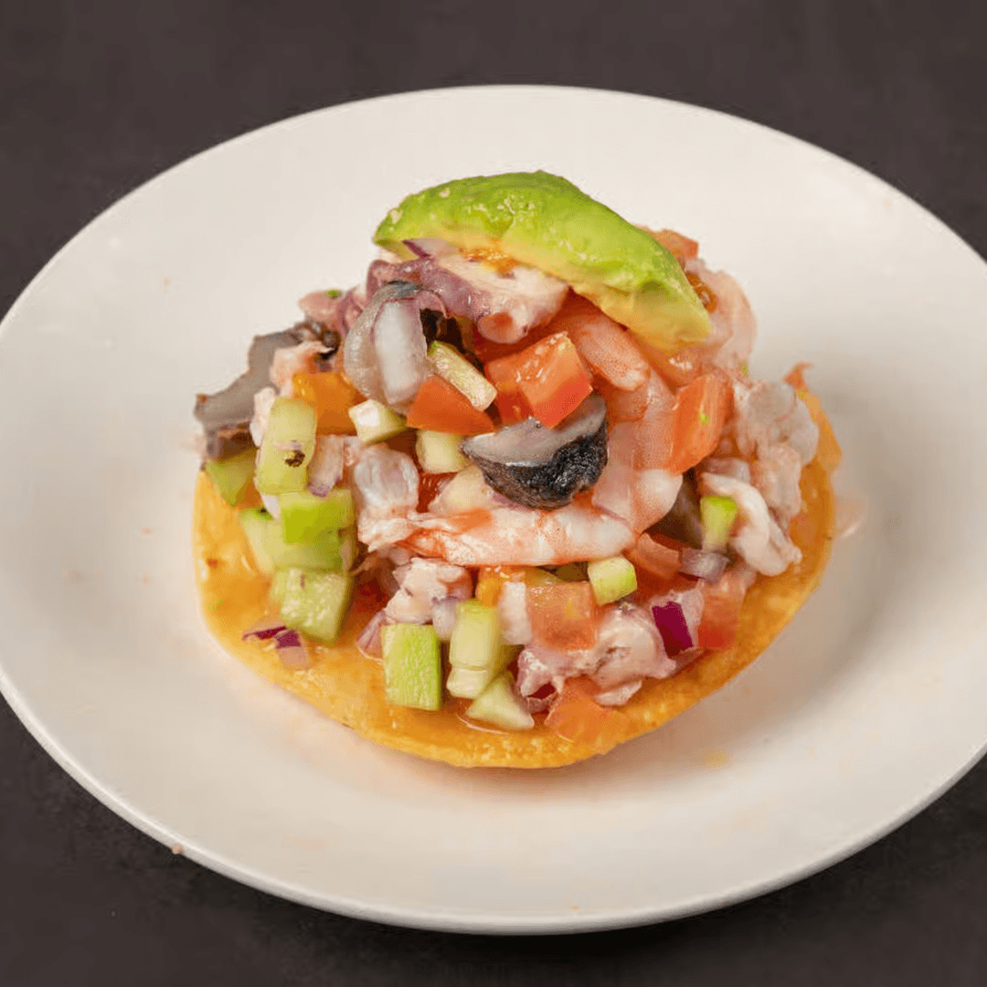 Camaron Cocido Tostada.