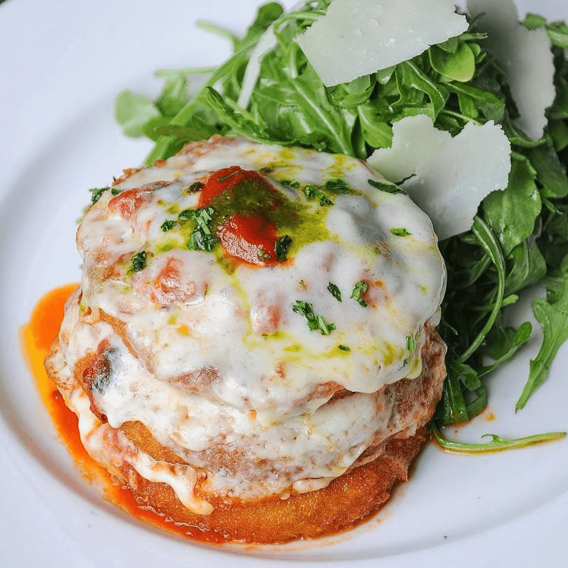 Eggplant Parmigiana.