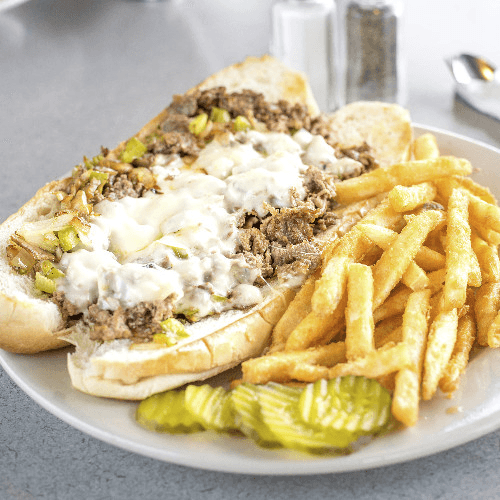 Delicious Cheese Steak Options at Our Restaurant