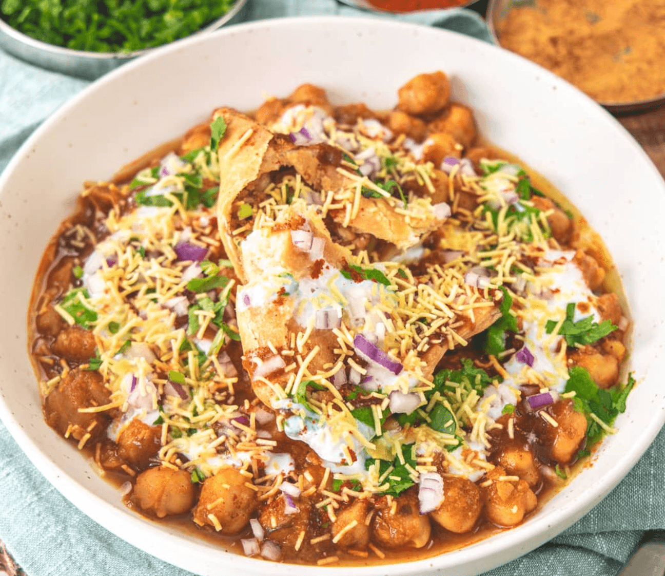 Samosa Chaat.