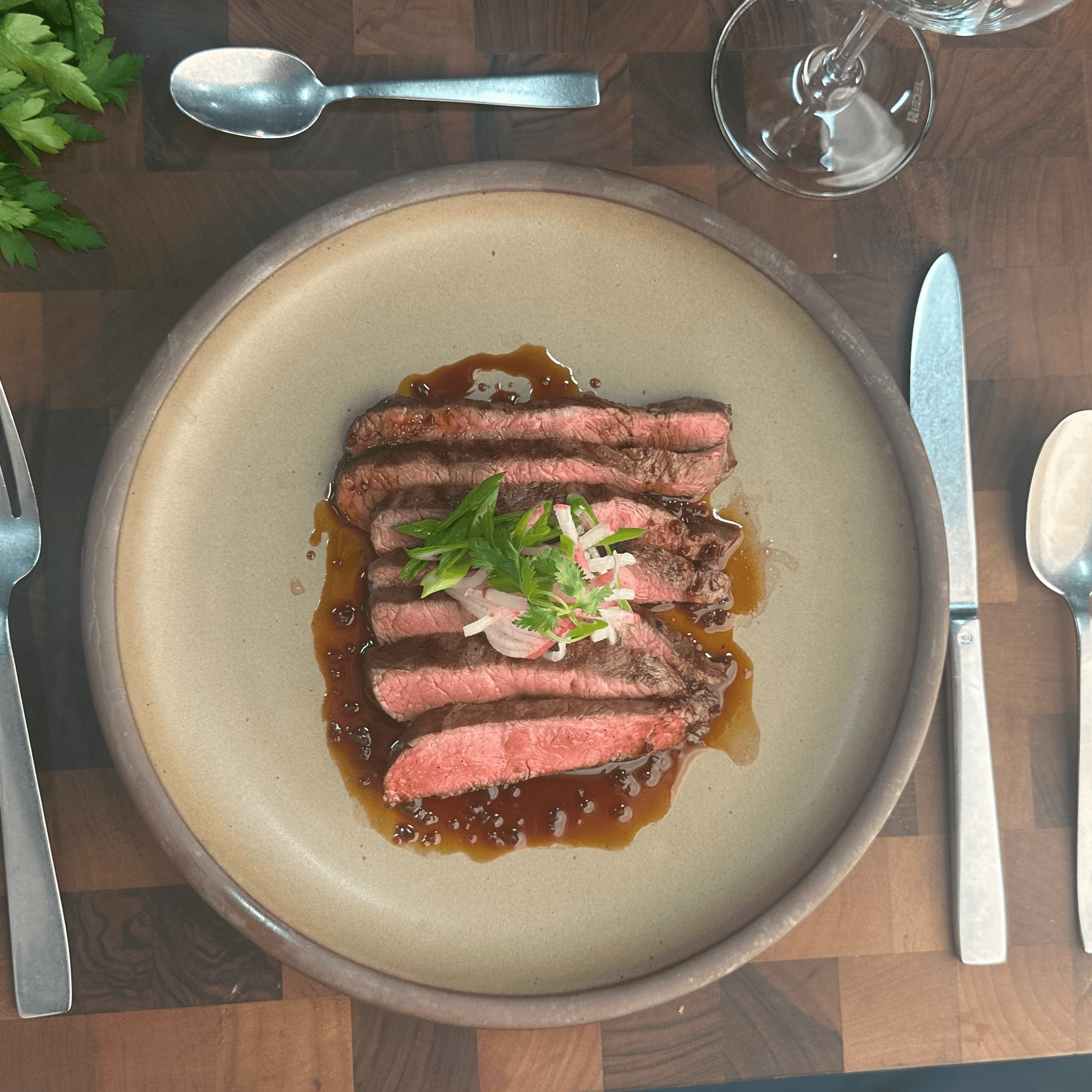 Black Angus Flat Iron.