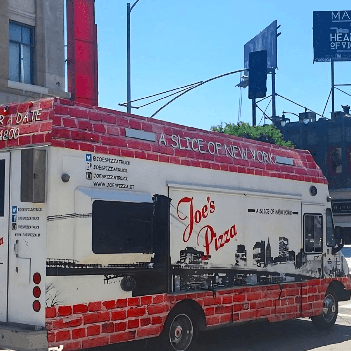 On the Move with a Slice — Joe’s Pizza Truck