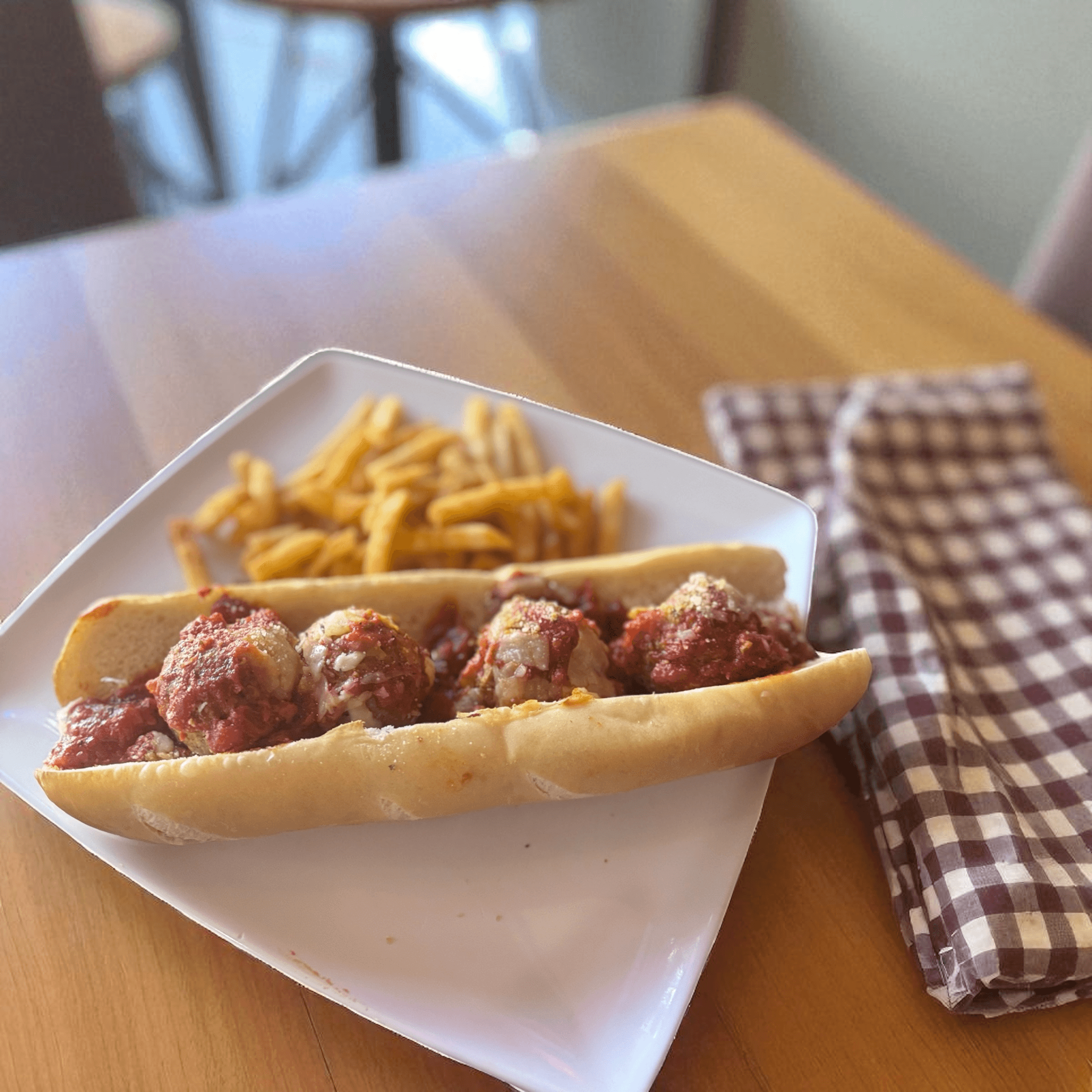 Italian Meatball Sandwich.