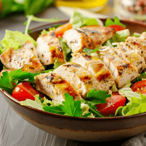 Grilled Chicken Caesar Salad.