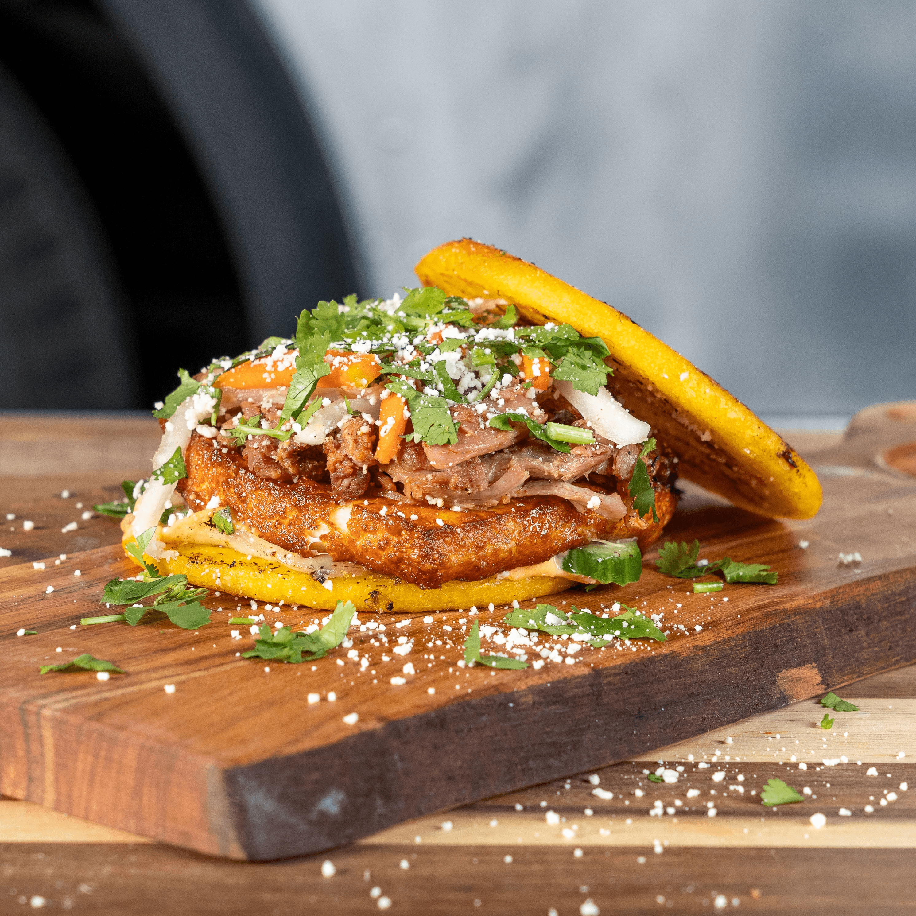 “La Reina” Loaded Arepa.