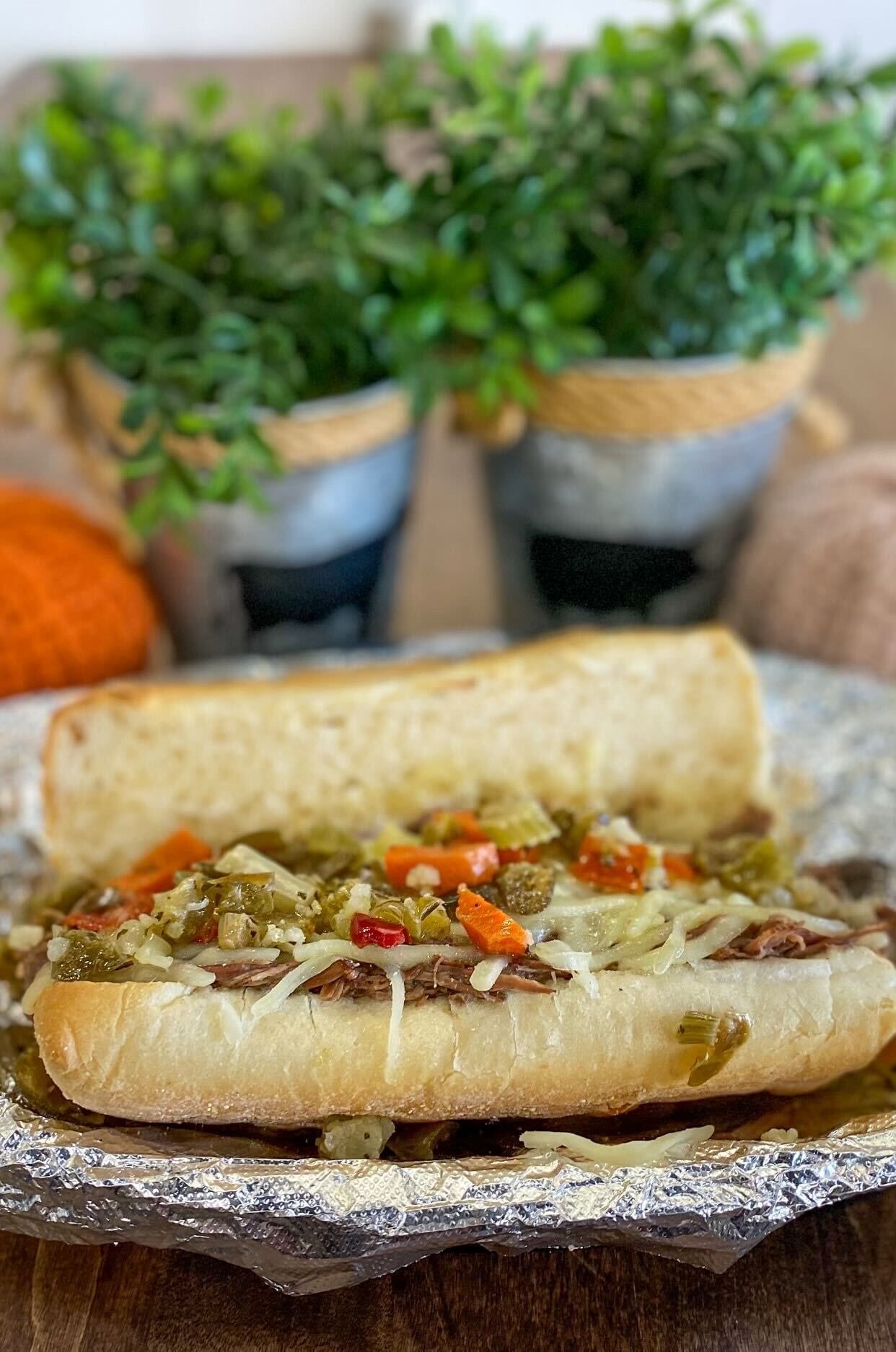 Italian Beef Sandwich.