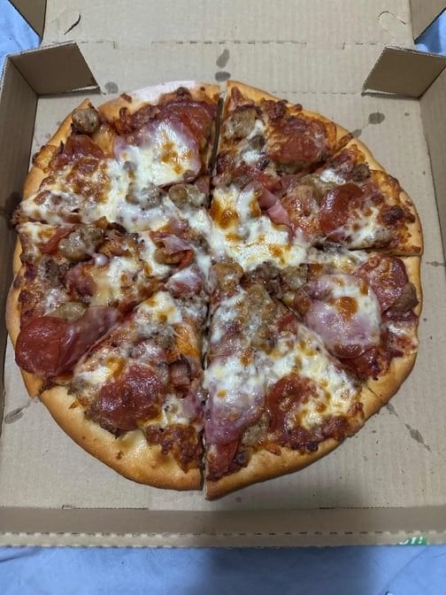 12" Meat Lover Pizza.