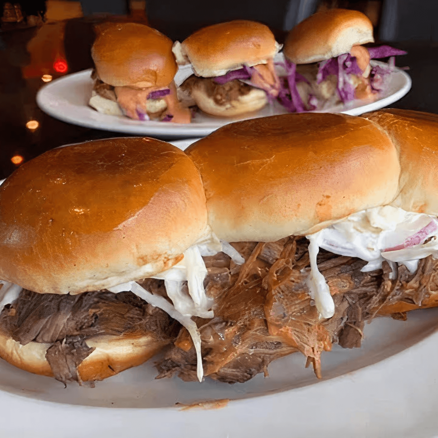 BBQ Lamb Sliders.