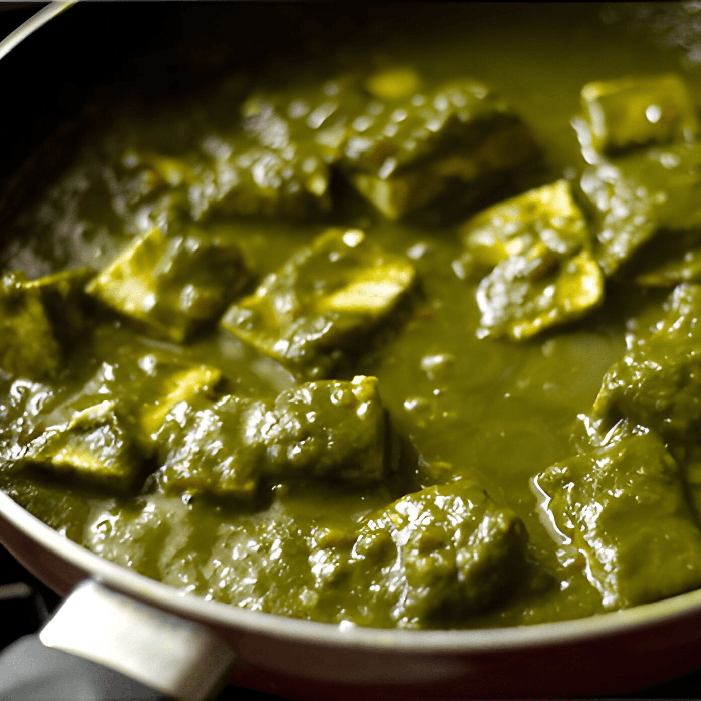 Palak paneer.