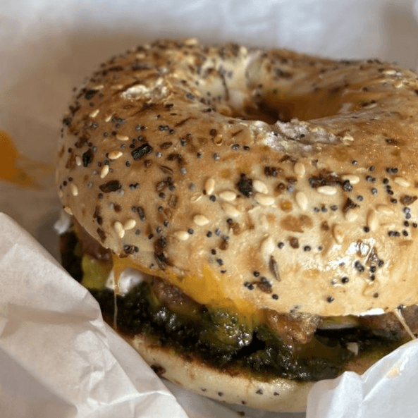 The Everything Everything Breakfast Sandwich.