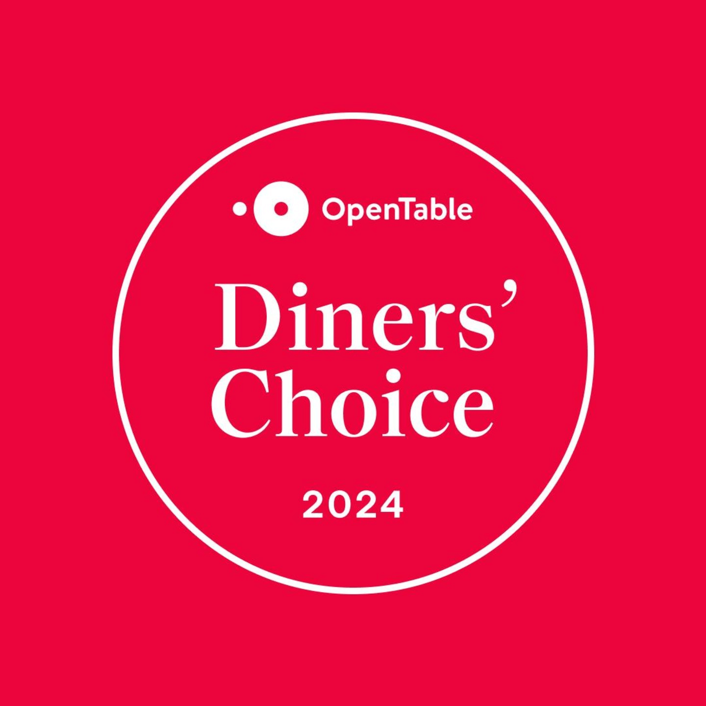 Diners' Choice Award Winner – 2024