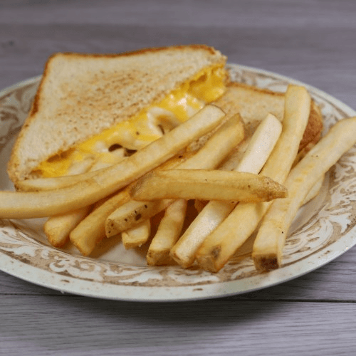 GRILLED CHEESE SANDWICH.