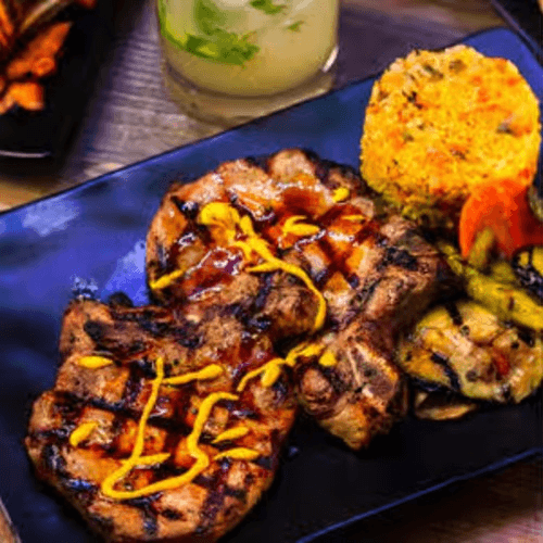 Chuleta De Cerdo Parrilla / Grilled Pork Chop.