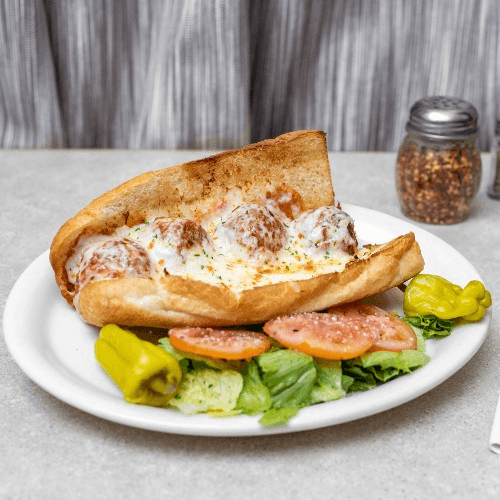 Homemade Meatball Sandwich