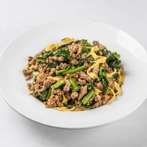 Broccoli Rabe with Sausage/Pasta.