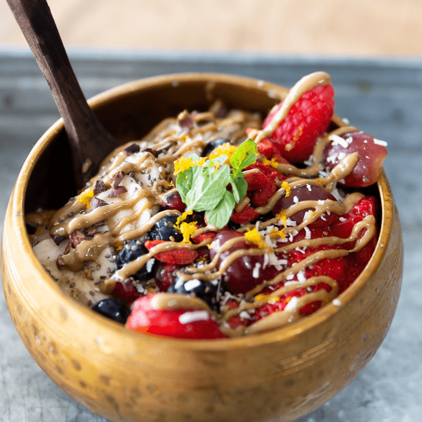 Peanut Butter Acai Bowl.