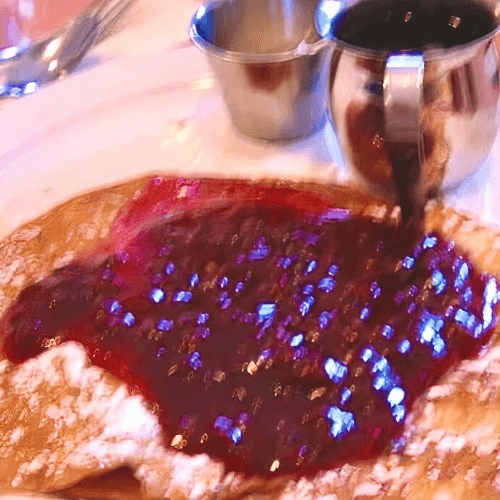 Swedish Pancakes with Lingonberry Sauce