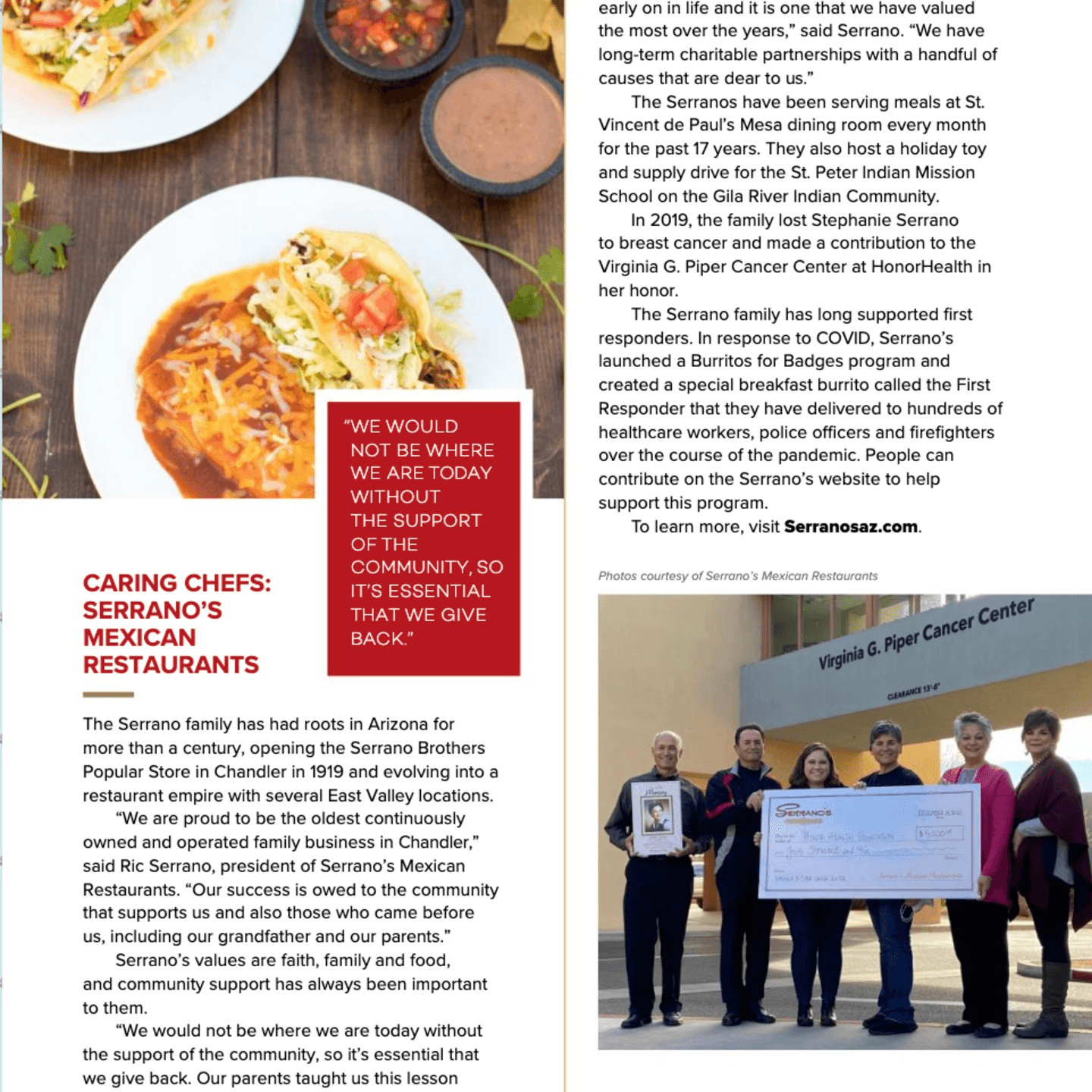 "Caring Chefs" Profiled in Frontdoors Media