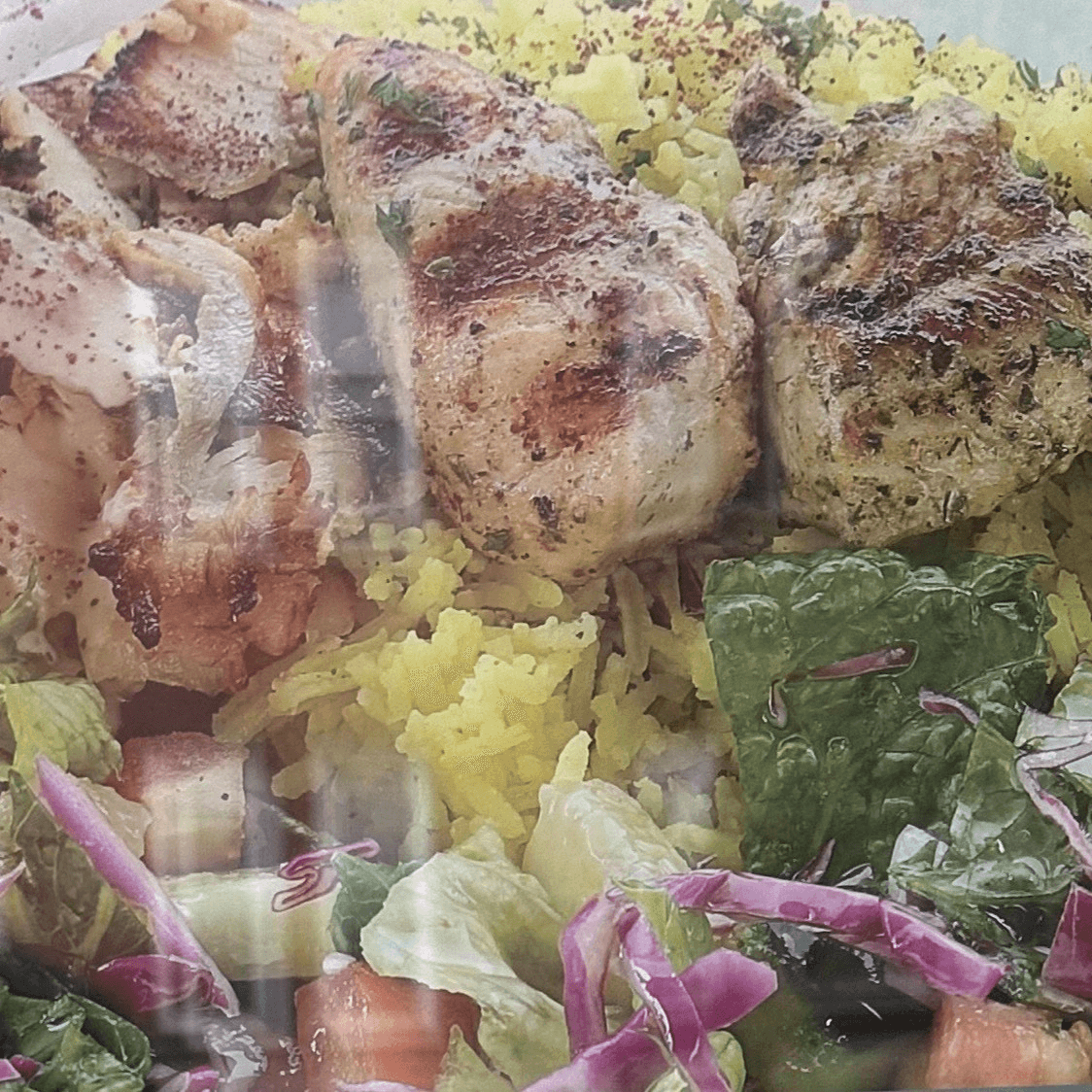 Chicken Shawarma & Chicken Kabab Lunch Special.