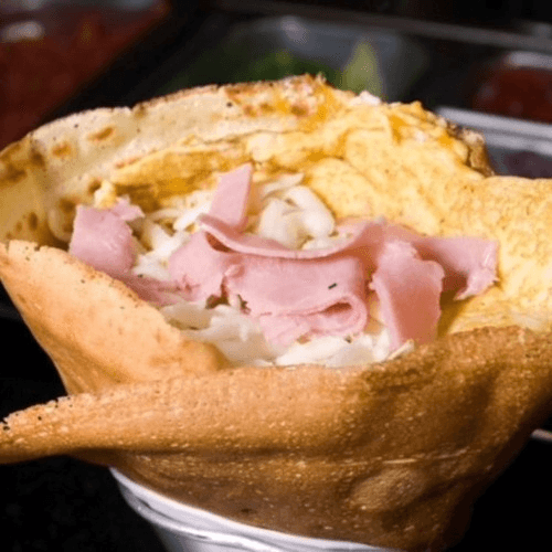 Ham and Cheese Crepe