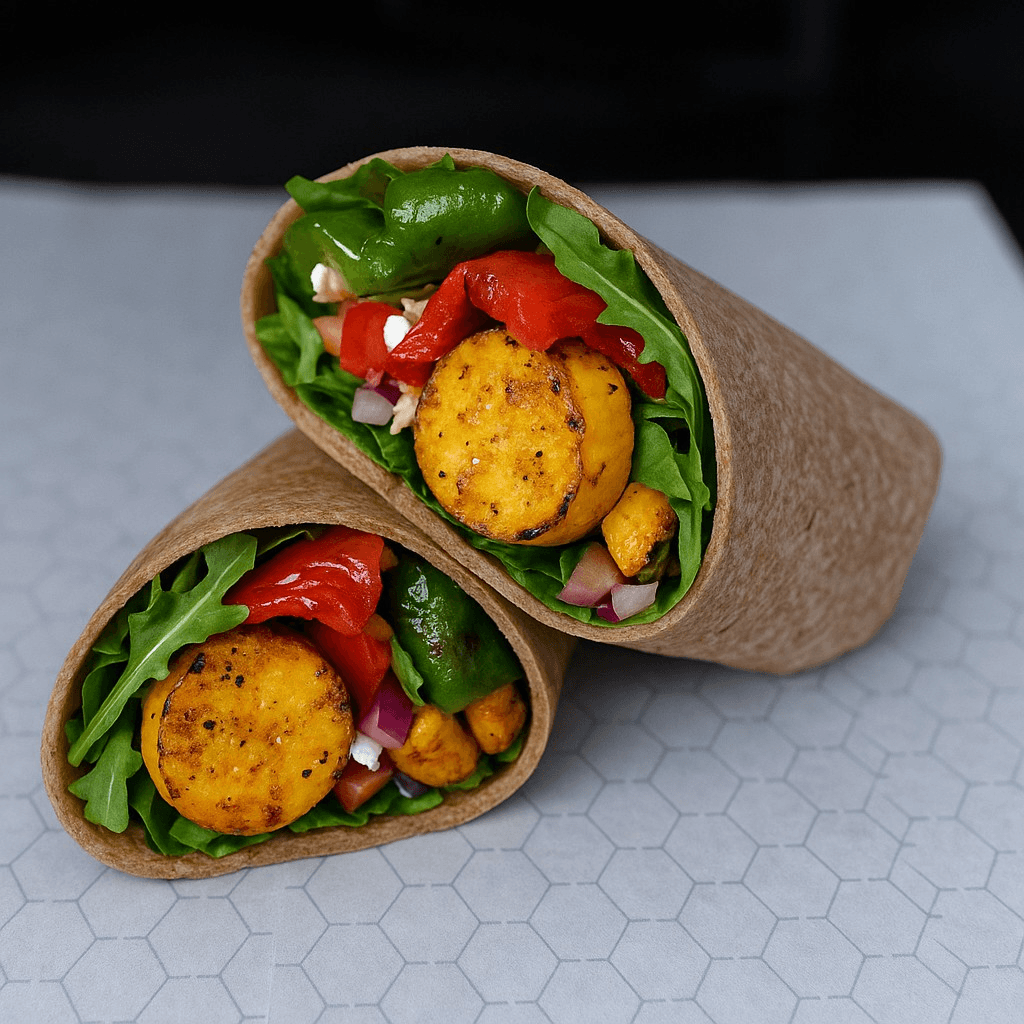 Grilled veggies wrap.