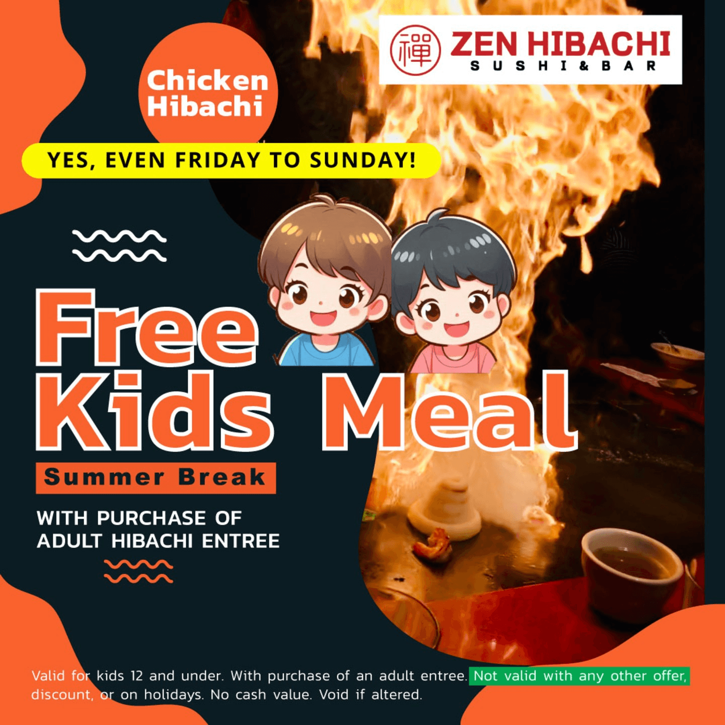 Bring the Kids! Their Meal Is On Us