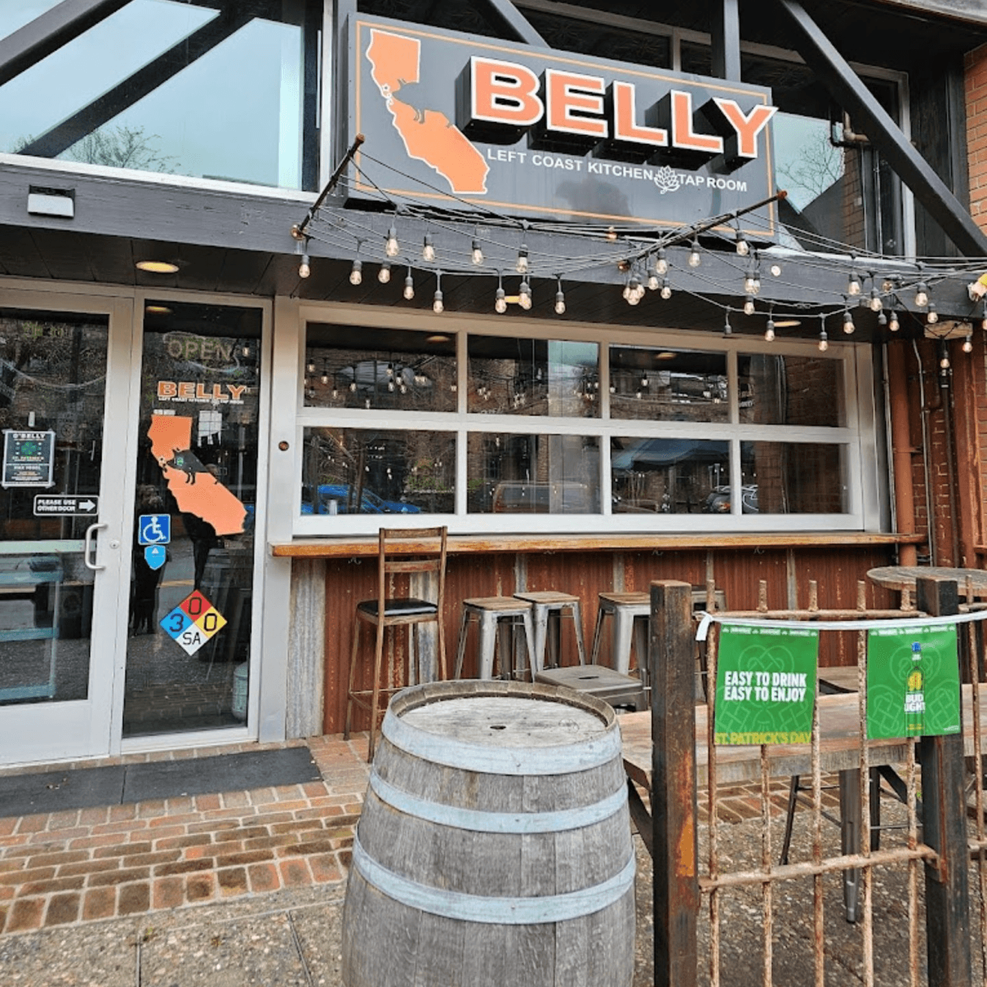 Welcome to Belly Left Coast Kitchen taproom & Bar!