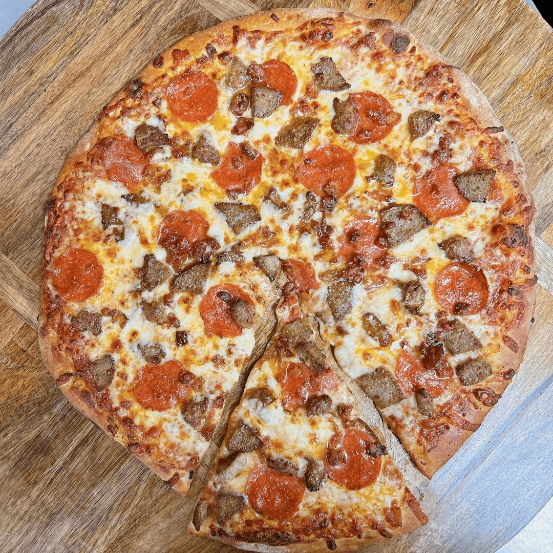 The Meat Sweats Pizza.