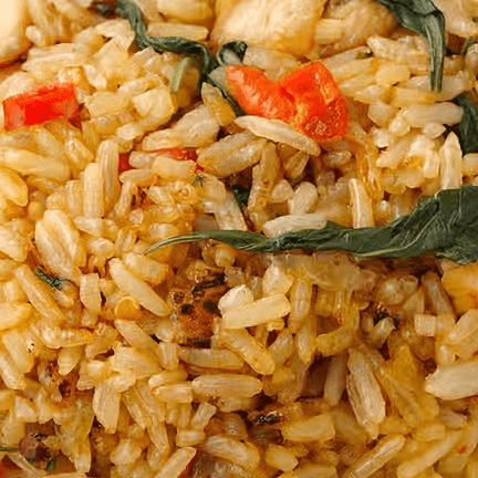 Spicy Basil Fried Rice.