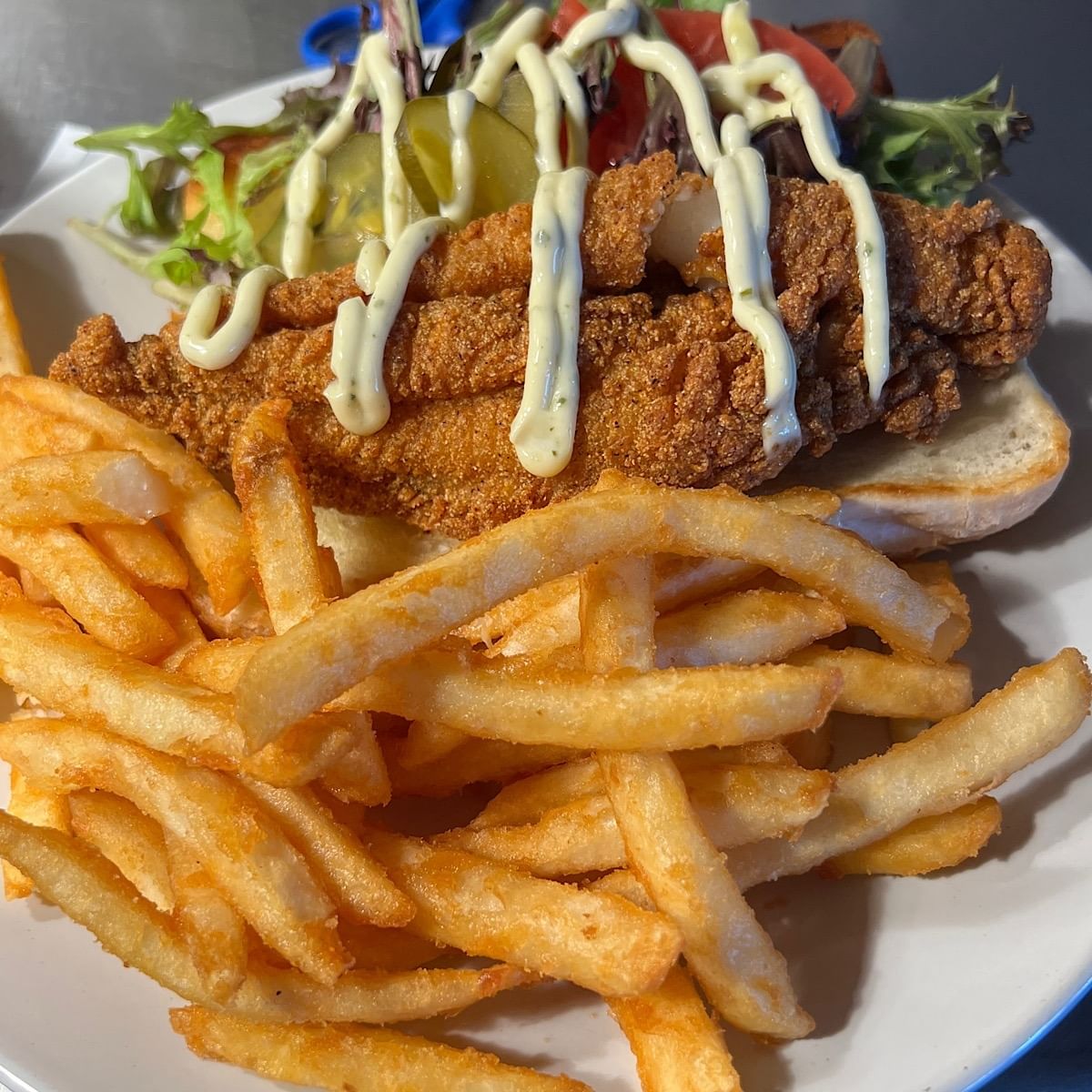 Catfish Fillet Sandwich.