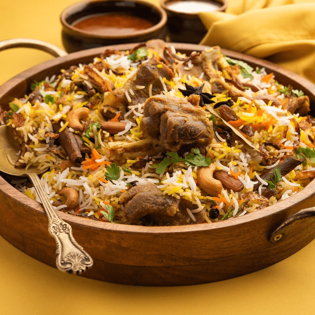 Mutton Biryani Tray.
