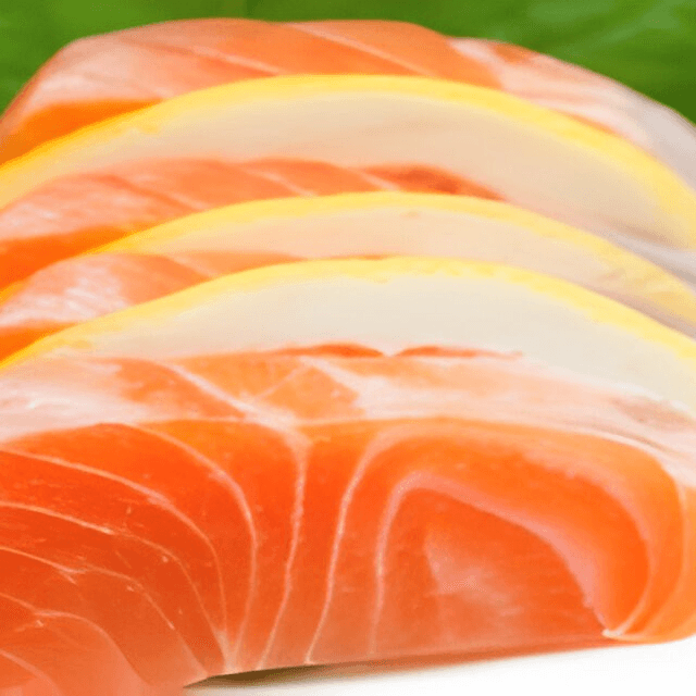 Salmon Belly Sashimi.