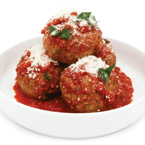 Catering Meatballs in Marinara Sauce.