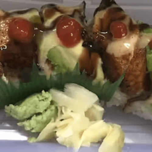 Spicy Serpent Specialty Sushi Roll.
