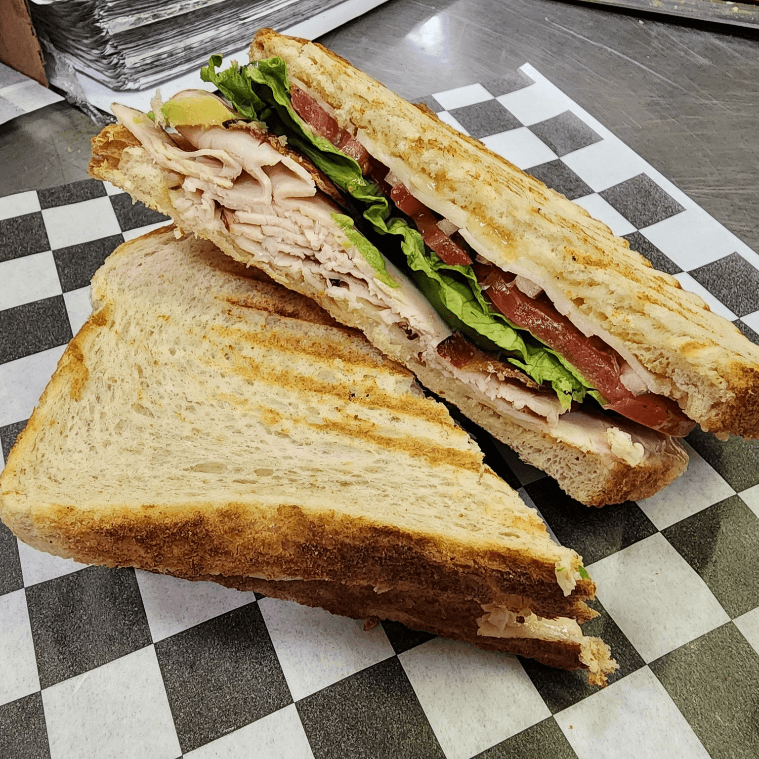 © Turkey & Cheese Panini.