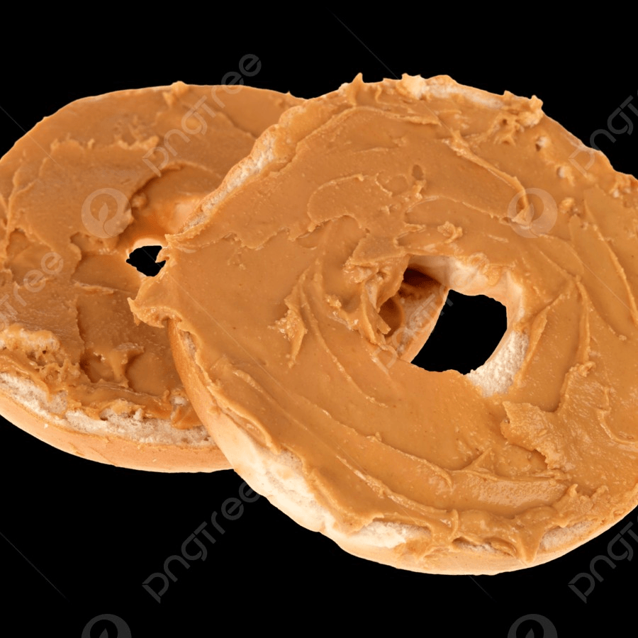 BAGEL W/PEANUT BUTTER.