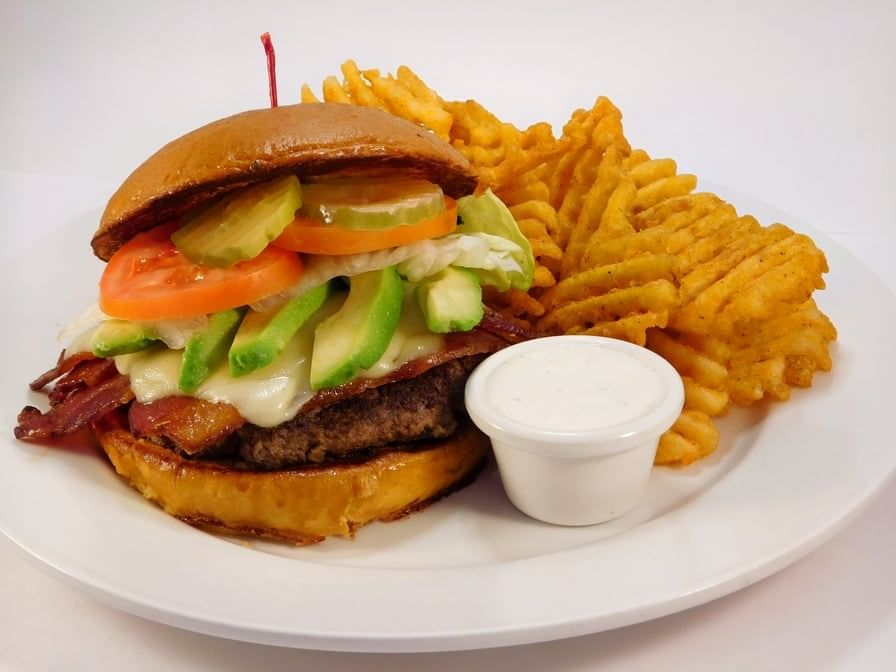 Bacon Avocado Burger.