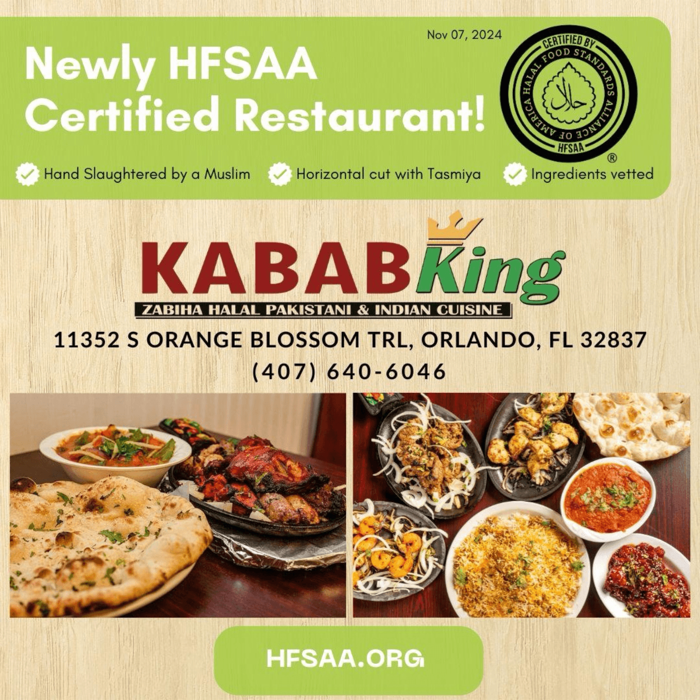 HFSAA certification