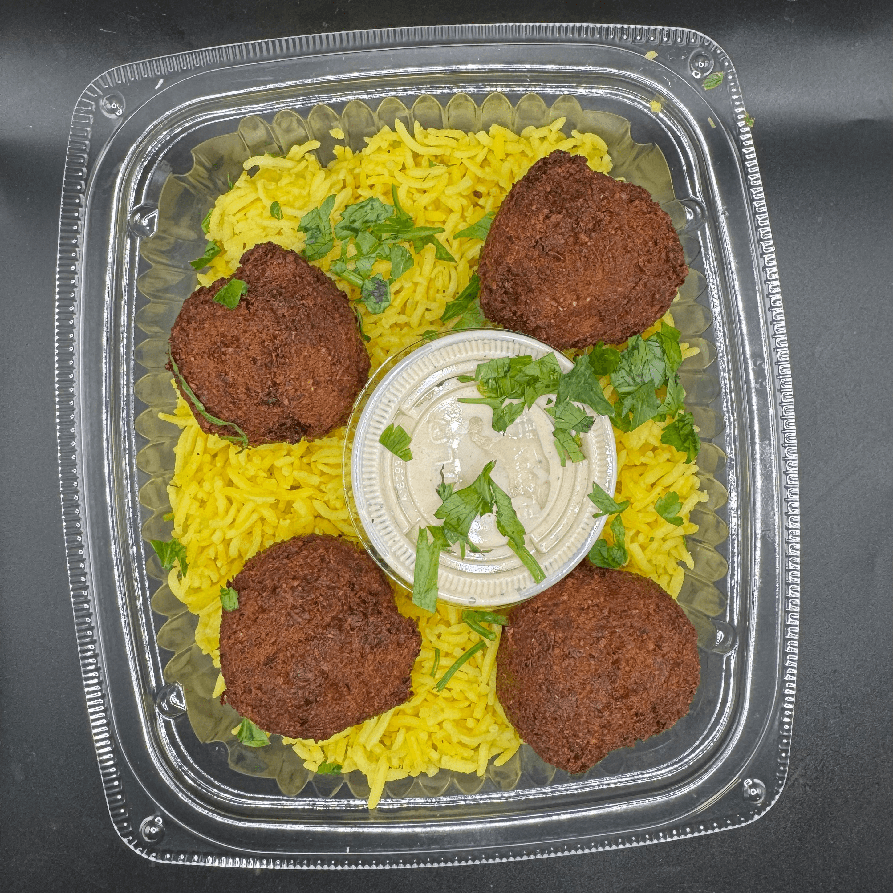 Falafel Rice Bowl.