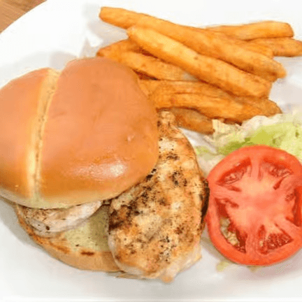Cajun Grilled Chicken Sandwich.
