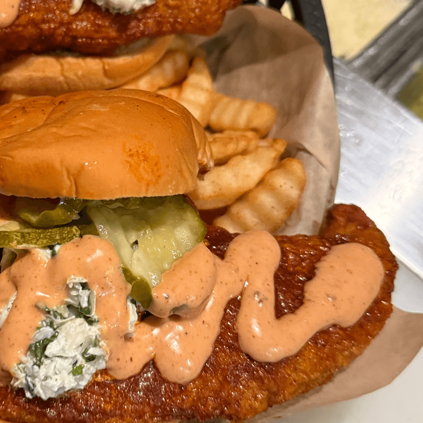 Loaded Fries with Chicken.