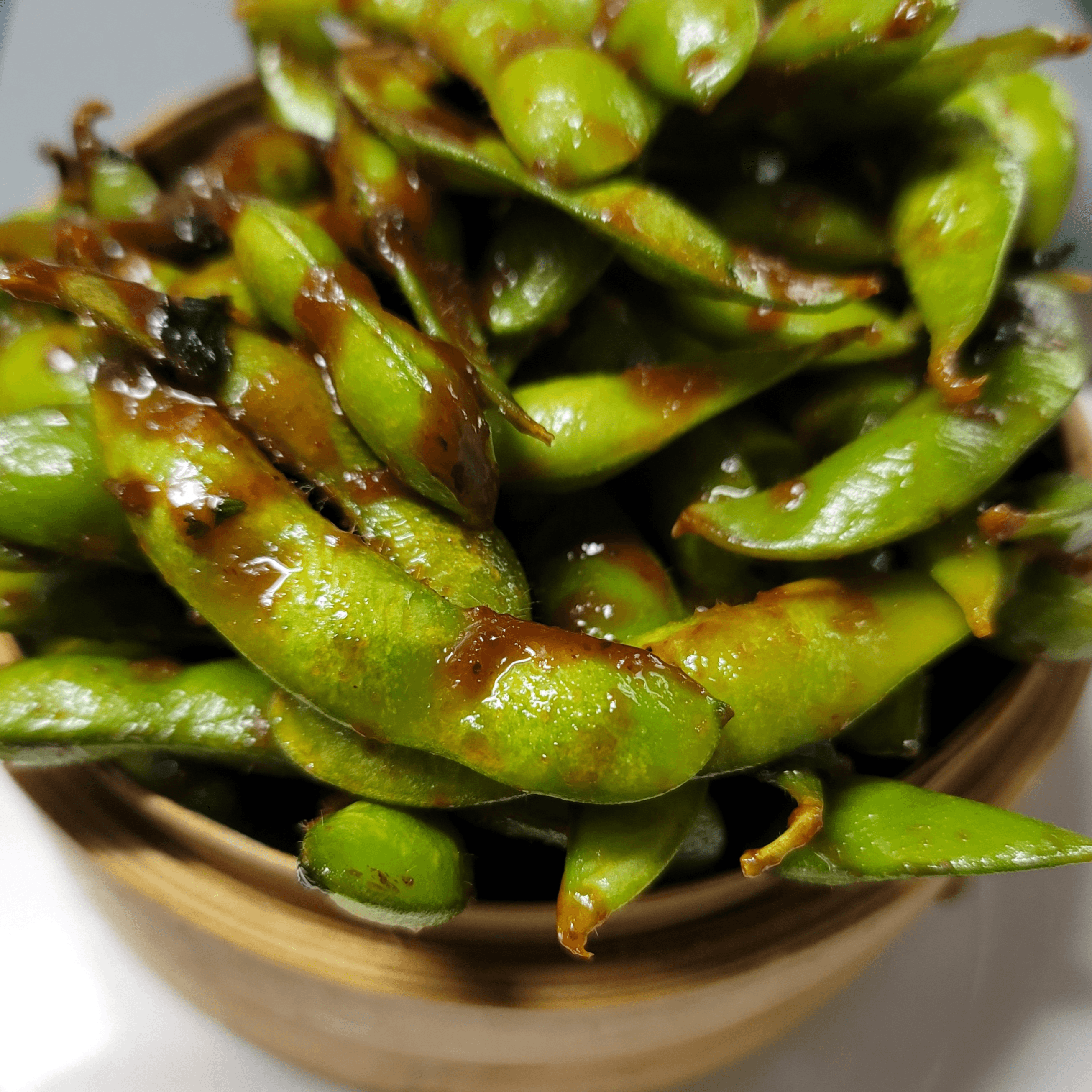 Lan Xang Spicy Edamame.