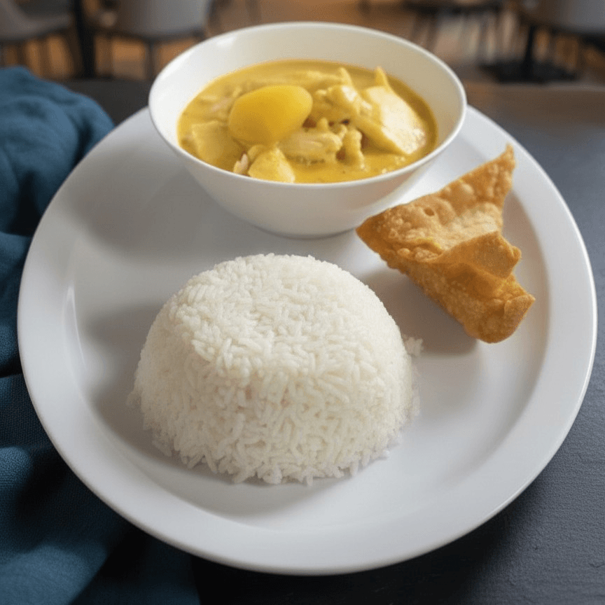 Yellow Curry Lunch.