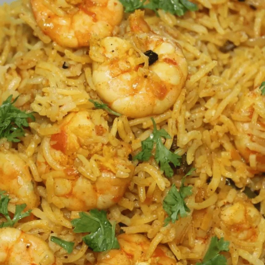Shrimp Biriyani.