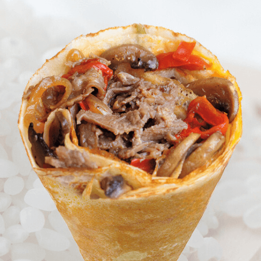 Philly Cheesesteak Crepe.