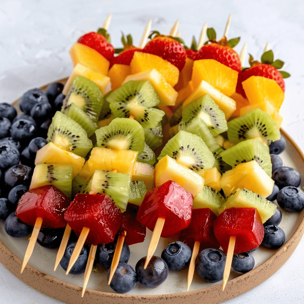 Fruit Kabobs.