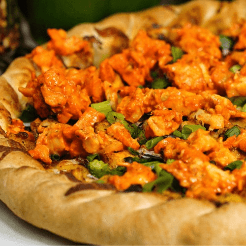 Butter Chicken Pizza.
